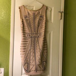 Open back beaded dress